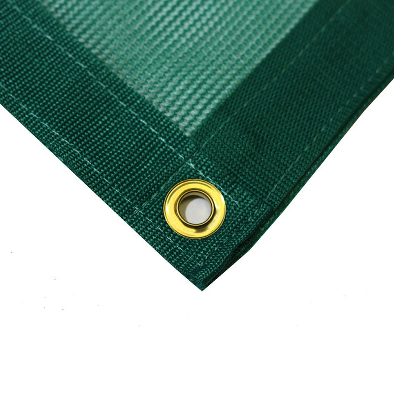 HDPE Örgü Tarp Kamyon Kapağı Park Römorku Balık Göleti için Grometler ile Açık Rüzgar Geçirmez Gölgelik